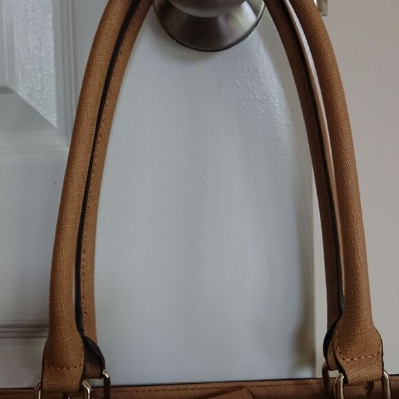 Calvin Klein beige & Brown Satchel Shoulder Bag - Picture 5 of 11